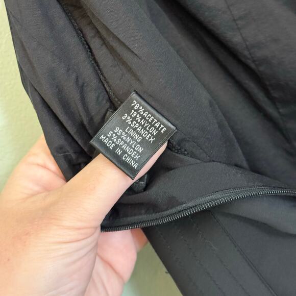 Aidan Mattox Niteline Sheath Dress 12 Black Sweetheart Sleeveless Cocktail Party - Picture 9 of 9